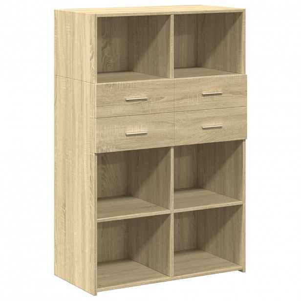 vidaXL Skříň highboard dub sonoma 80 x 42,5 x 124 cm kompozitní dřevo