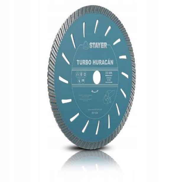 Kotouč diamantový Turbo Huracan, Ø 230 x 22,2 x 12 mm, Stayer