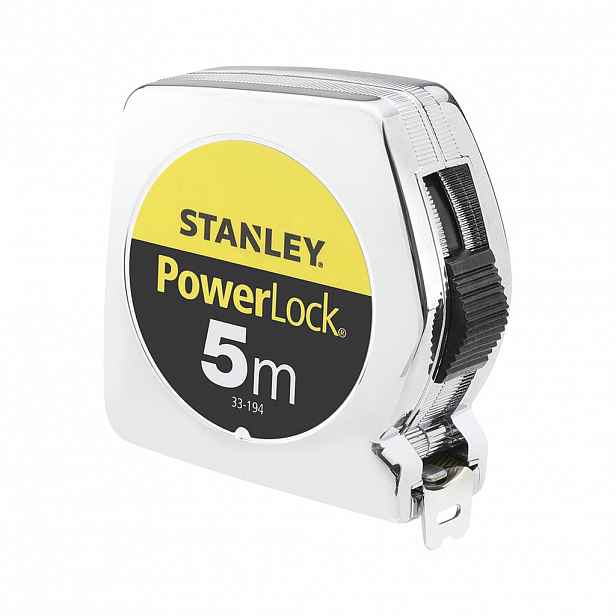 Ocelový navíjecí metr 5 m pro měření délky Stanley Powerlock 0 33 194