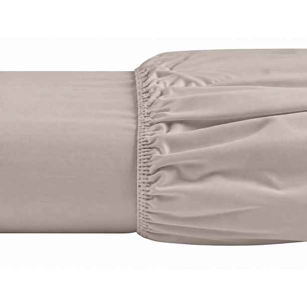 Prostěradlo Na Vysoký Matrace 220 200x220 jersey Silné Husté béžové taupe