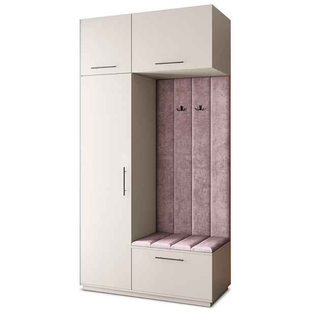 MASSENO MODERNÍ PŘEDSÍŇOVÁ SESTAVA REMA, 120/240/60 cm, kašmírová