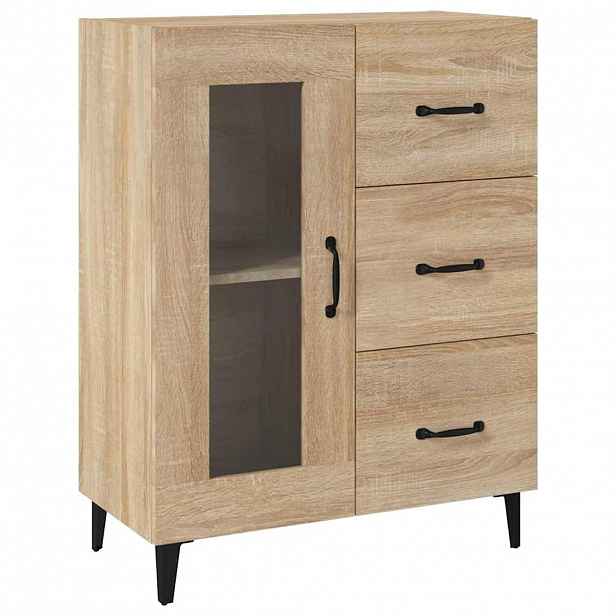 vidaXL Příborník dub sonoma 69,5 x 34 x 90 cm kompozitní dřevo