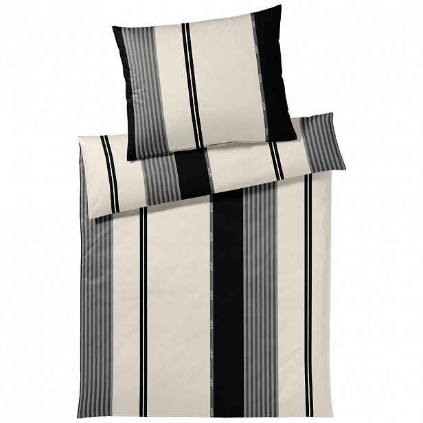 Elegante OBOUSTRANNÉ POVLEČENÍ, makosatén, černá, 140/200 cm