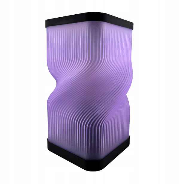 Stolní lampa Noční 3D Forge Lumenora E27 24 cm Designová Levandulová