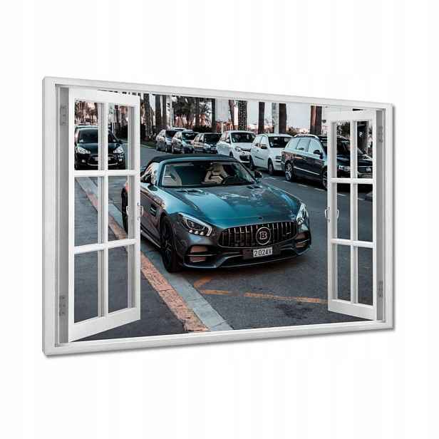 Obrazy 90x60 Černé auto Bentley