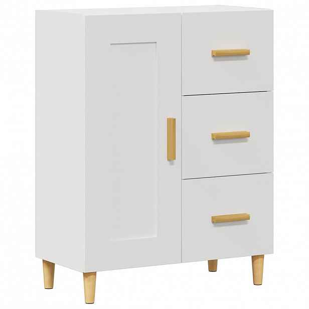 vidaXL Příborník bílý 69,5 x 34 x 90 cm kompozitní dřevo