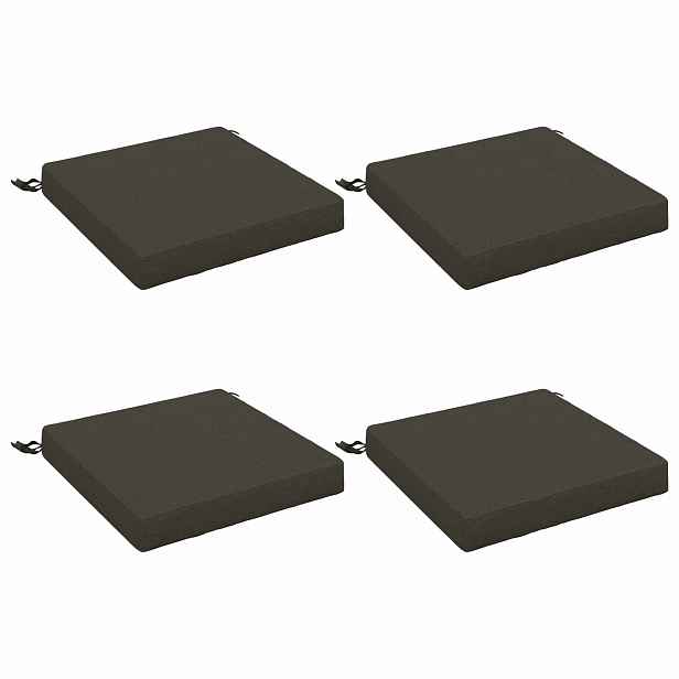 vidaXL Polstry ve 4 kusech SOEST 4 ks 100% polyester Antracitová