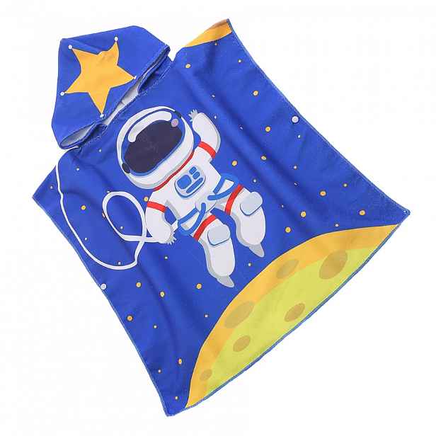 Dětské pončo GALAXIO modré Rozměr: 60 x 120 cm