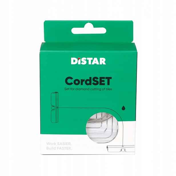 Distar sada pro vyřezávání oblouků s diamantovým drátem pro gres CordSet Distar