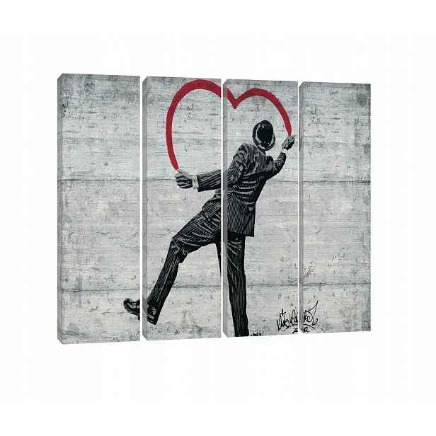 Obraz Banksy 4 díly Moderní Velký XXL 120x80