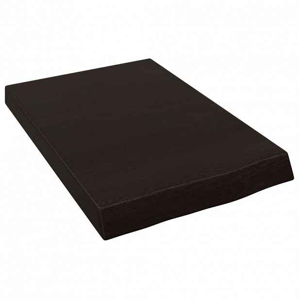vidaXL Nástěnná police tmavě hnědá 40x60x(2-6)cm ošetřený masivní dub