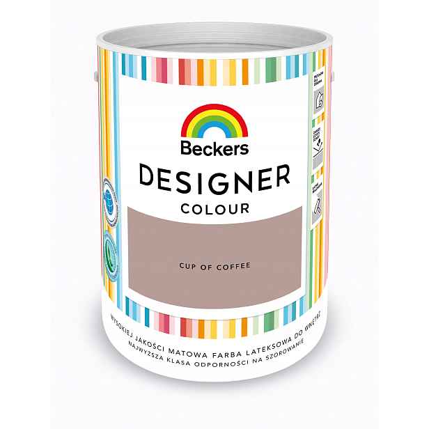 Beckers Designový Barevný 5L Matný Šálek Na Kávu