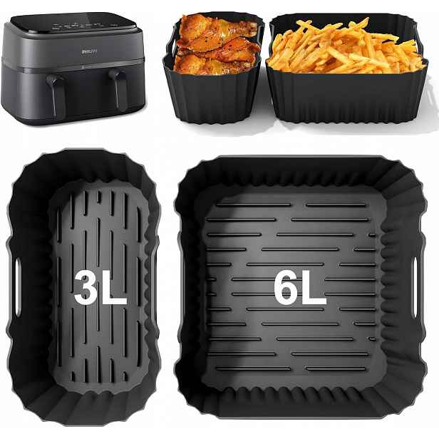 Silikonové Vložky Do Fritézy Philips Dual Basket Airfryer 3000