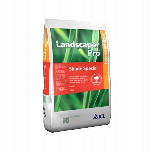 Trávníkové hnojivo ICL Landscaper Pro Shade Special 15 kg na mech železo Fe