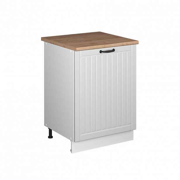 Vicco SPODNÍ SKŘÍŇKA KUCHYŇSKÉ LINKY Fame-Line, Bílý venkovský dům/Bílá, 60 cm 1 dvířka s pracovní deskou