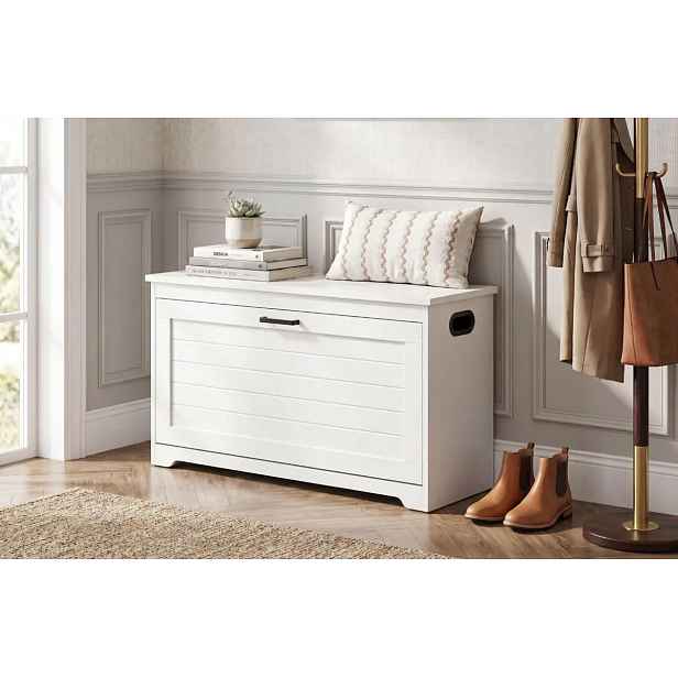 Casarredo Výklopný botník SNOWY – bílá