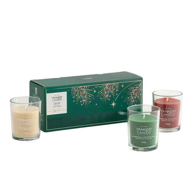 Dárková sada 3 svíček Tumbler 142 g Vánoční Yankee Candle