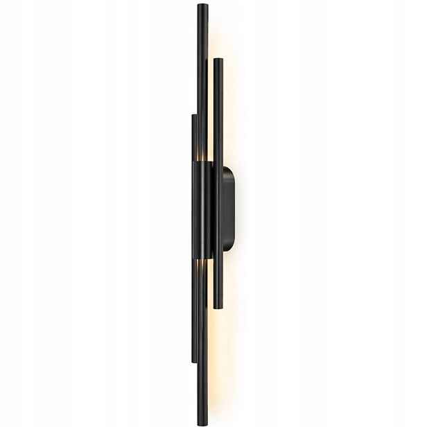 Moderní nástěnná lampa Led 3000K 8W, černá, 80 cm