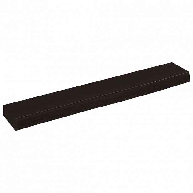 vidaXL Nástěnná police tmavě hnědá 60x10x4 cm ošetřený masivní dub