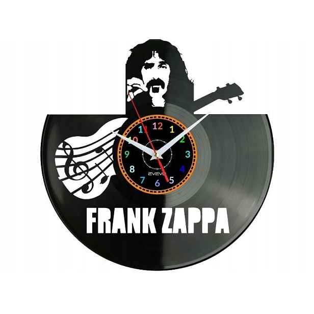 Zappa Dárek Originální dekorace do domu Hodiny z vinylové desky
