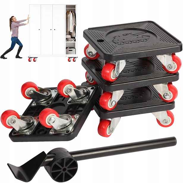 Kolečka Pro Přepravu, Sada Pro Posouvání Zvedání Nábytku, Kolečka 300 Kg