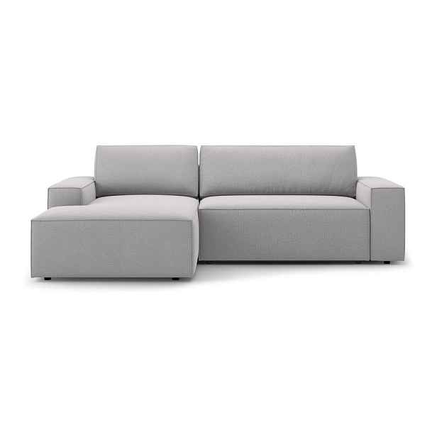 Světle šedá rozkládací rohová pohovka (levý roh) Jodie – Micadoni Home