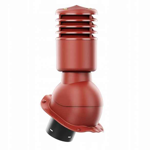 Větrací komín Smartline profil G fi 125 mm, zateplený, červený