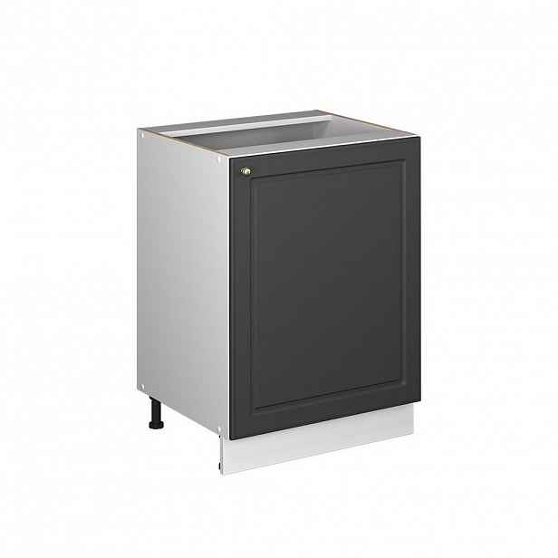 Vicco SPODNÍ SKŘÍŇKA KUCHYŇSKÉ LINKY Fame-Line, Anthrazit-Gold Landhaus/Bílá, 60 cm 1 dvířka bez pracovní desky