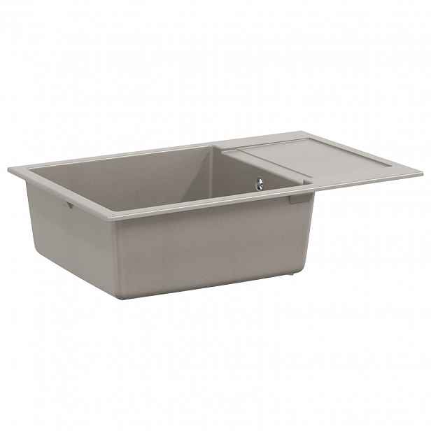 vidaXL Dřez Šedá 780 x 500 mm 80% Křemenné a 20% Pryskyřice