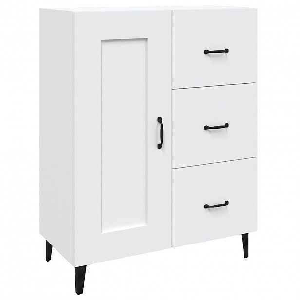 vidaXL Příborník bílý 69,5 x 34 x 90 cm kompozitní dřevo