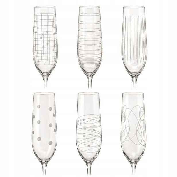 Crystalex Sklenice na šumivé víno Viola Elements 190 ml 6 ks