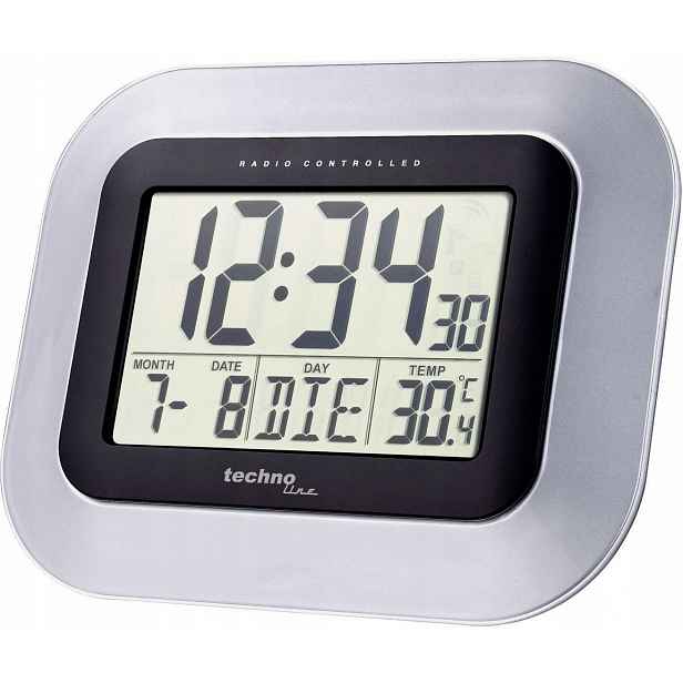 Digitální nástěnné hodiny Technoline Ws 8005 Dcf Teploměr Velký LCD displej