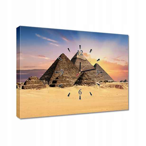 Nástěnné hodiny 60x40 Egyptské pyramidy