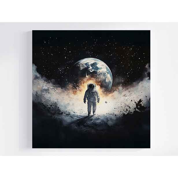 Obraz Na Plátně Canvas Astronauta Vesmír Země Hvězdy Vesmír 50x50