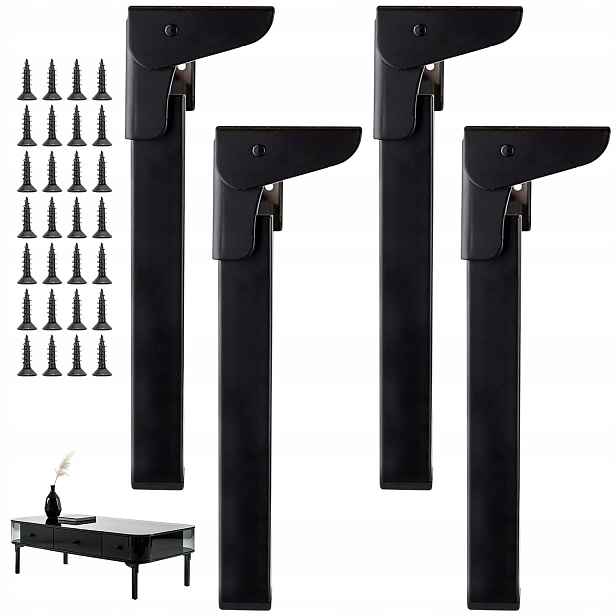 Skládací Nábytkové Nohy 45 CM Pro Tv Stůl, Noční Stolek, S Pantem