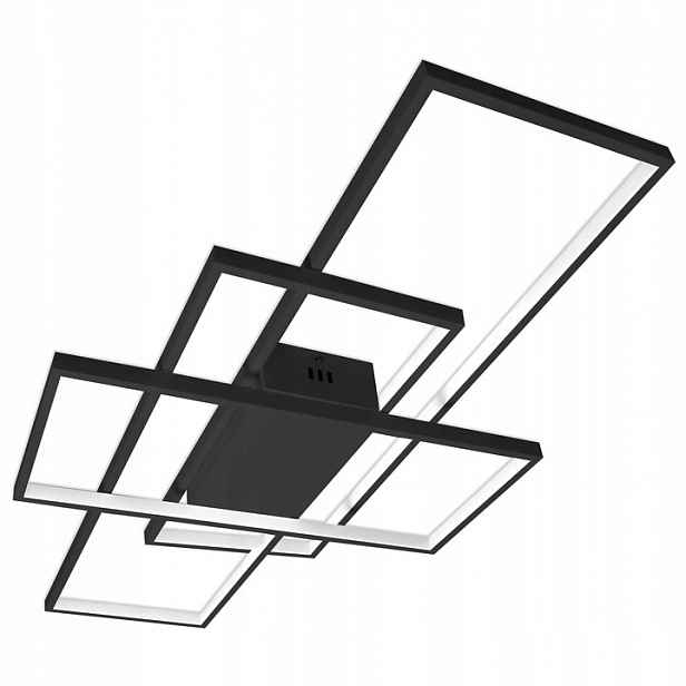 Stropní Svítidlo Stropní Svítidlo Chandelier Led 126W Černé Dálkový Ovladač Barevná Paměť Alu