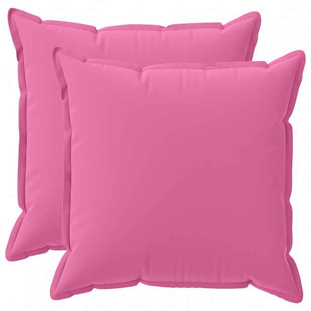 vidaXL Povlak na polštář 2 ks HOUTEN Růžová 65 x 65 cm Polyester