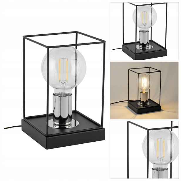 Černá stolní lampa Vox je moderní k psacímu stolu v pracovně Sigma Lighting