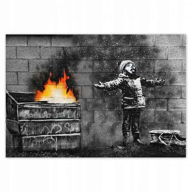 Fototapety 152x104 Banksy Sníh Smog