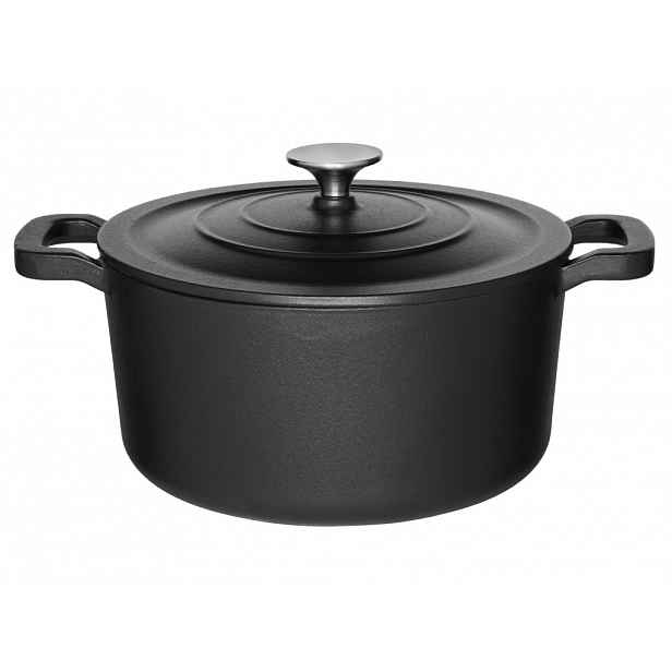 Litinový kotlík s poklicí, Ø 24 cm
