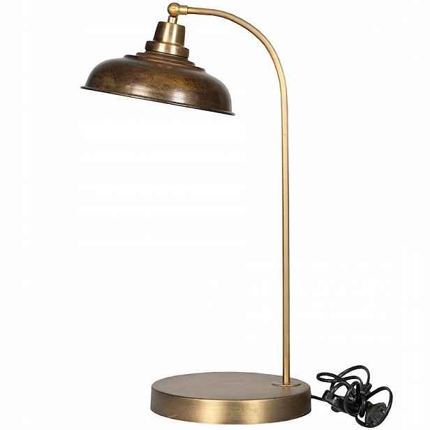 Stolní Lampa Noční E27 Zlatá Loft Zlatá Do Obývacího Pokoje Ložnice 52 cm