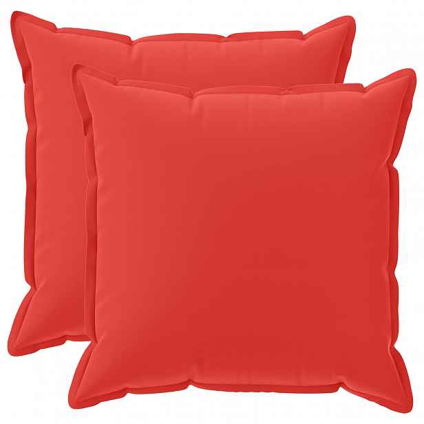 vidaXL Povlak na polštář 2 ks HOUTEN Červená 65 x 65 cm Polyester