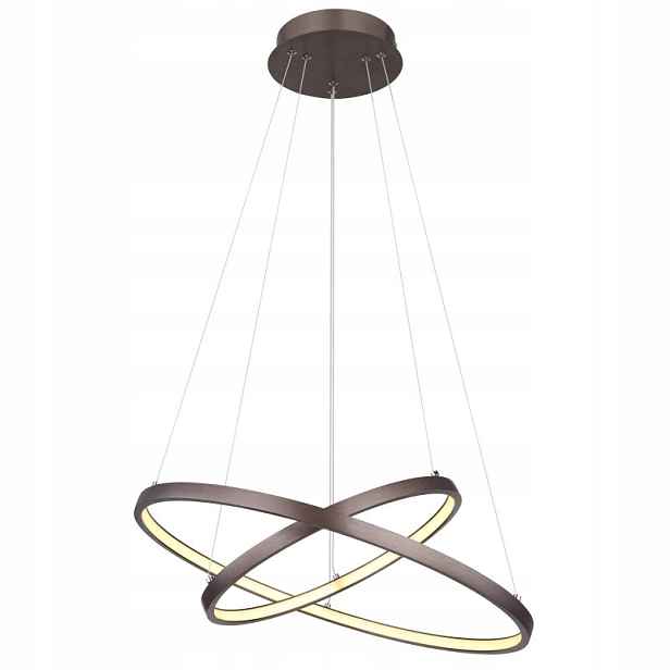 Závěsná Led lampa Bronz 2 Zdroje Stmívání 10-100% Globo Osvětlení