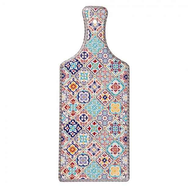Keramicko-korková podložka pod nádobí ve tvaru prkénka - 12*30 cm Clayre & Eef