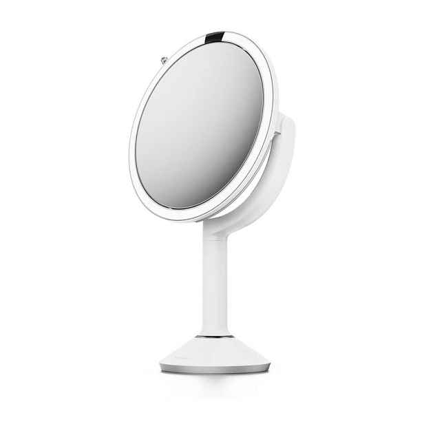 Kosmetické zrcadlo s osvětlením/zvětšovací (zvětšení 5x/zvětšení 10x) ø 20 cm Trio – simplehuman