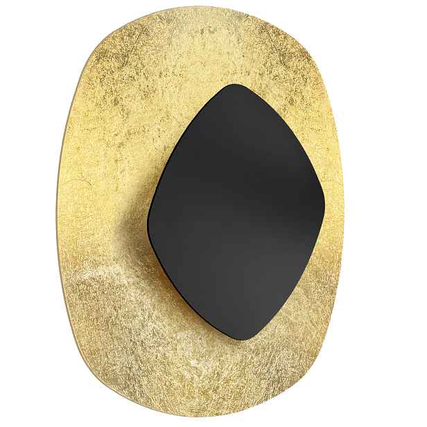 Nástěnná Lampa Do Předsíně Černo Zlatá APP1270