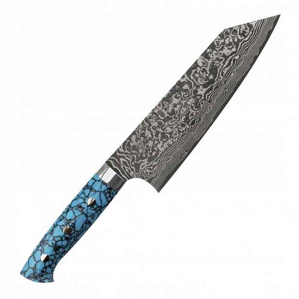 Nůž bunka Takeshi Saji Btq R-2 Black 17 cm damast ocel prášková