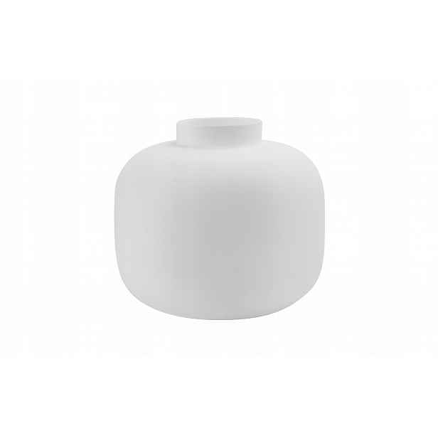 Skleněná váza 21,5 cm bílá Asa Glass
