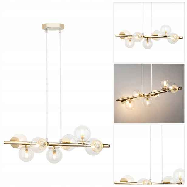 Závěsná lampa zlatá Avola 7 moderní lesk nad barem Sigma Lighting