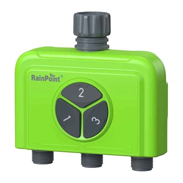 RainPoint Ovladač zavlažování zahrady 3 Sekce WiFi Smart Garden Timer IP65
